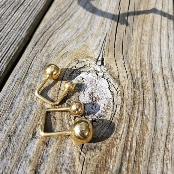 Bisjoux Jewelry Big Brass Ring Set Adjustable Sample Sale Poshmark